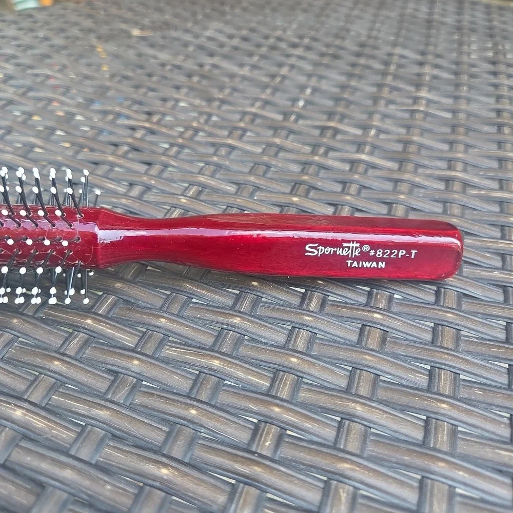 Spornette Vintage Round Tip Bristle Hair Brush #822 P-T Taiwan
